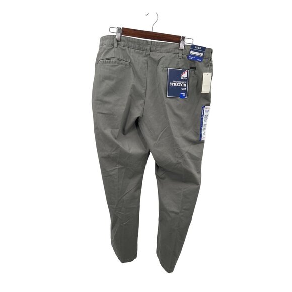 Izod SportFlex Waistband Stretch Straight Fit Pants 36x30 Performance Gray - Picture 2 of 7
